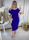 Vestido Midi Plus Size Botão Moda Evangélica Feminina Vestido Midi Plus Size Botão Moda Evangélica Feminina