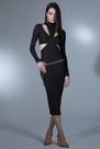 Vestido midi recortes lurex all is love