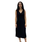 Vestido Midi Reto Decote V Lez A Lez