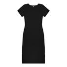 Vestido midi ribana canelada básico rovitex 917175 -