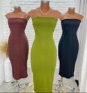 VESTIDO MIDI sem alça VESTIDO MIDI sem alça