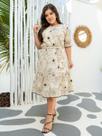 Vestido Midi Soltinho Verão Moderno Moda Evangélica