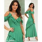 Vestido midi Tres marias Ombro vazado INX Vestido midi Tres marias Ombro vazado INX