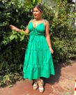 Vestido MIDI tricoline