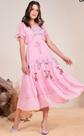 Vestido midi viscose bordados fascinius - Vestido midi viscose bordados fascinius -