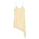 Vestido Mini Assimétrico De Renda Com Decote Em V Para Mulheres, Sexy E Chic, Estilo Francês, Verão