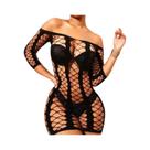 Vestido Mini Bodycon Feminino De Manga Longa Com Recortes Em Tule Transparente, Saída De Praia Para
