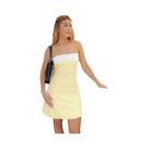 Vestido Mini Bodycon Sem Alças Em Cores Contrastantes Para Mulheres, Elegante Para Festas De Verão E Vestido Mini Bodycon Sem Alças Em Cores Contrastantes Para Mulheres, Elegante Para Festas De Verão E