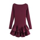 Vestido Mini Feminino Y2K De Manga Longa Elegante Casual Para Festa Moda Primavera 2025 Vestido