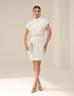 Vestido Mini Malha Twill Feminino Luxo