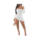Vestido Mini Preto Sem Alças E Costas Descobertas Para Mulheres, Vestido Bodycon De Manga Longa Para Vestido Mini Preto Sem Alças E Costas Descobertas Para Mulheres, Vestido Bodycon De Manga Longa Para
