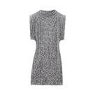 Vestido Mini Sexy Com Lantejoulas Para Mulheres, Decote Redondo, Sem Mangas, Com Almofadas Nos Vestido Mini Sexy Com Lantejoulas Para Mulheres, Decote Redondo, Sem Mangas, Com Almofadas Nos