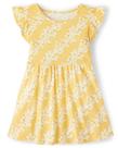 Vestido moderno The Children's Place Toddler Girl 3T Sunset Gold Vestido moderno The Children's Place Toddler Girl 3T Sunset Gold