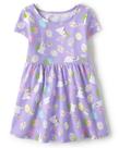 Vestido moderno The Children's Place Toddler Girls Purple 5T