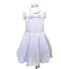 Vestido Mon Sucré Branco Com Glitter Abertura Nas Costas Vestido Mon Sucré Branco Com Glitter Abertura Nas Costas