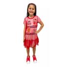 Vestido Mon Sucré Mônica Com Sopreposição Em Tule Vermelho Vestido Mon Sucré Mônica Com Sopreposição Em Tule Vermelho