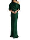 Vestido Mother of The Bride namirate Plus Size Verde Escuro