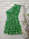Vestido mula manca verde com brilho