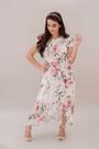 Vestido mullet floral rosa