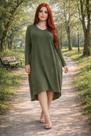 Vestido Mullet Manga Longa Moda Femenina Vestido Mullet Manga Longa Moda Femenina