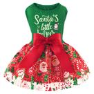 Vestido Navideño para Perro XPUDAC con Muñeco de Nieve y Tul para Perros Pequeños