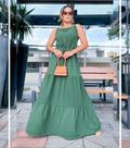 Vestido no tecido duna slim