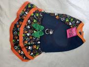 Vestido número 4 verde com laranja