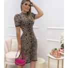 Vestido Onça Midi