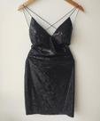 Vestido paetê preto social tam unico Vestido paetê preto social tam unico