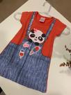 Vestido Panda de Manga Infantil Vestido Panda de Manga Infantil
