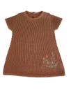 Vestido para Bebê até 12 meses de Tricô Bordado