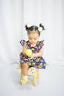 vestido para bebe margaridas 0 a 6 anos