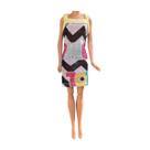 Vestido para Boneca Midi Curto Amarelo BTYNA