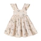 Vestido para meninas YOUNGER TREE Summer Ruffle Halter 3-4T Vestido para meninas YOUNGER TREE Summer Ruffle Halter 3-4T