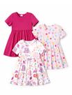 Vestido PATPAT Toddler Girl com estampa floral, pacote com 3, 5-6 anos