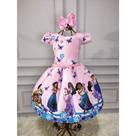 Vestido Perola Menina Infantil Encanto Disney Rosa