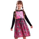 Vestido Petit Cherie Com Sobreposição de Tule Coleção Snoopy