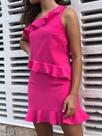 Vestido Pink Com Babados