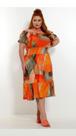 Vestido plus site laranja