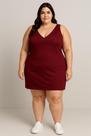Vestido plus size com frente única