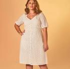 Vestido Plus size curto em laise off tamanho 48