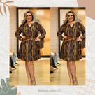 Vestido Plus size de viscose