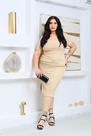 Vestido plus size decote quedrado