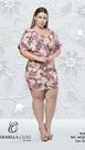 Vestido Plus Size Floral Estampa Exclusiva Carmella Cloo Veste 42/44