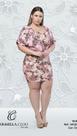 Vestido Plus Size Floral Estampa Exclusiva Carmella Cloo Veste 42/44 Vestido Plus Size Floral Estampa Exclusiva Carmella Cloo Veste 42/44