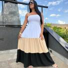 Vestido Plus Size Leve Soltinho Com Alça Ajustável Perfeito Para Praia Almoço Passeio