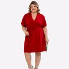 Vestido Plus Size Levity Liso Vestido Plus Size Levity Liso