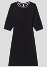 Vestido plus size midi canelado com retilínea lunender 66511 Vestido plus size midi canelado com retilínea lunender 66511