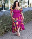 Vestido Plus Size Mídi
