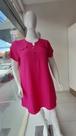 Vestido plus size na cor rosa